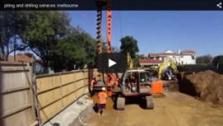 piling melbourne - video of piling contractors at work